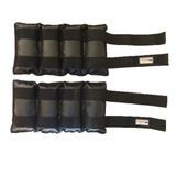 Par de Caneleiras de Peso Tornozeleiras Pretas 14 kg