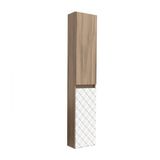 Armário Aéreo Para Banheiro 2 Portas 5 Prateleiras Mônaco Darabas Agardi Terracota/branco