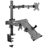 Suporte Para Monitor E Notebook Com Articulação Dupla - Plms