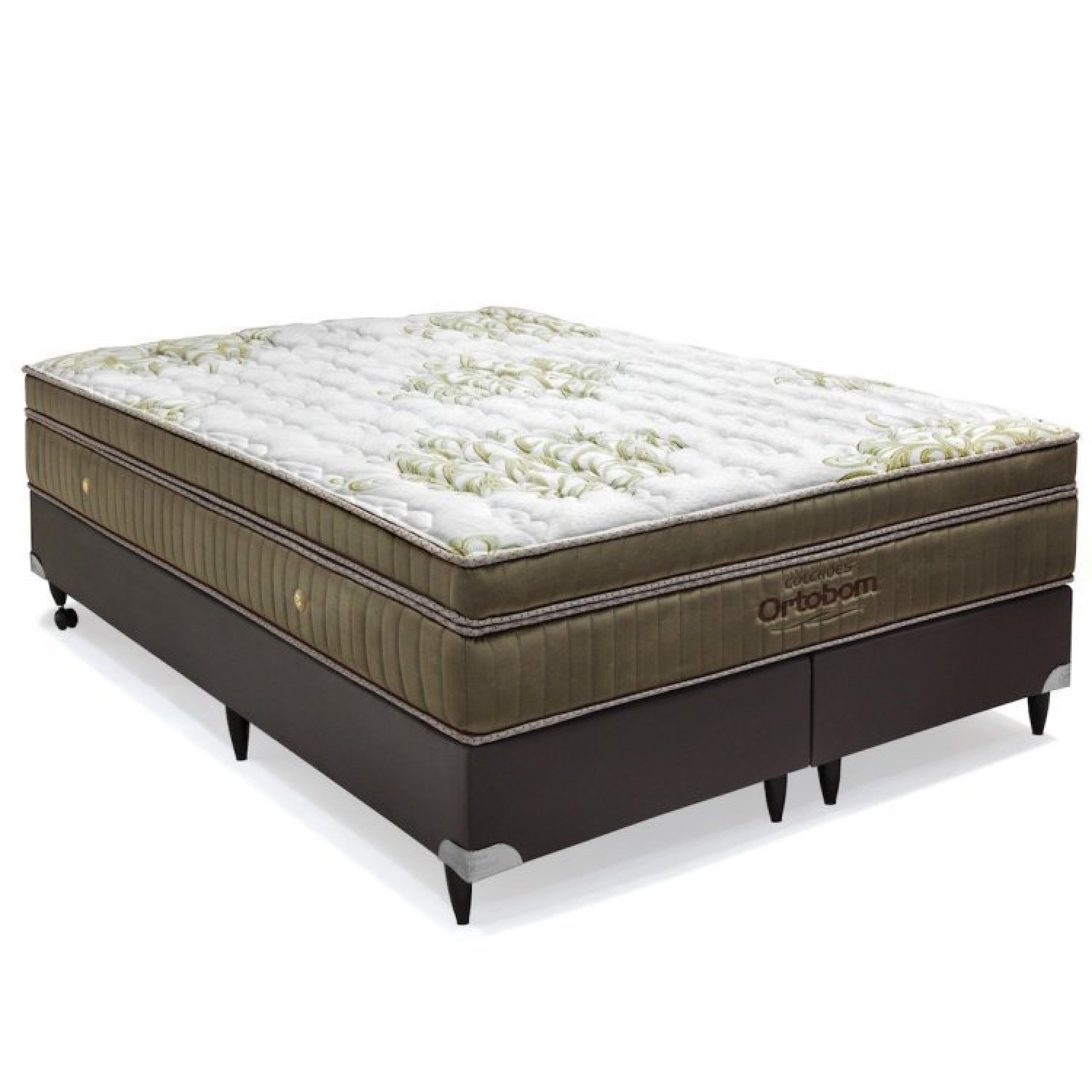 Cama Box Super King Ortobom Gold Ultra Gel Super 193x203x32cm Ortobom