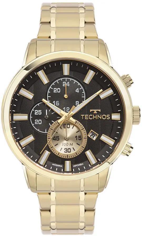 Relógio Technos Masculino Grandtech Dourado Js15emv/1d