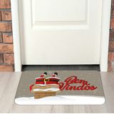 Tapete de Natal para Porta Bem Vindos Pela Chaminé  Único