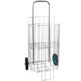 Carrinho De Compras Dobrável Com Rodízio 33x43cm