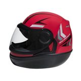 Capacete Moto San Marino Speed One Fechado Integral Taurus - Vermelho e Preto - 58