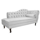 Diva Recamier Diana 140cm Lado Esquerdo Suede Branco
