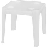 Mesa Plástica De Apoio Com Porta Copos Branca 46cm Bel