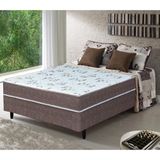 Cama Box Conjugada Casal Umaflex New Florença com Molas Ensacadas 55x138x188cm