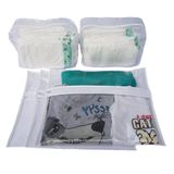 Kit 5 Saquinho Maternidade Branco 2 Organizador Troca Fralda