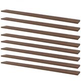 Kit 8 Prateleiras 100 X 10cm Nogal Suporte Invisível