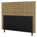 Cabeceira Cama Box Casal Queen Size 160cm Suede Bege