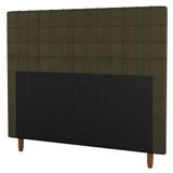 Cabeceira Cama Box Casal King Size 195cm Suede Marrom