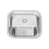 Tanque De Encaixe Hera 30 L Em Aço Inox Polido 50x40 Cm