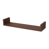Prateleira U 100 X 20cm Nogal Suporte Invisível