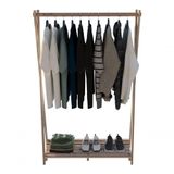 Expositor Closet Pinus Arara Adulta Aberto P/ Roupas Sapatos