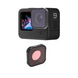 Filtro Lente Para Mergulho Vermelho Para Gopro 9 E 10