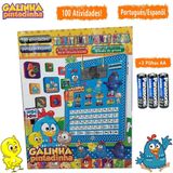 Kit Tablet Infantil Galinha Pintadinha + 3 Pilhas Aa