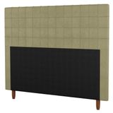 Cabeceira Cama Box Casal Queen Size 160cm Linho Bege