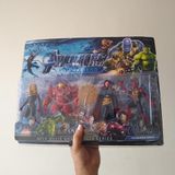 Kit Bonecos 15cm Capitã Marvel Doutor Estranho Homem Aranha