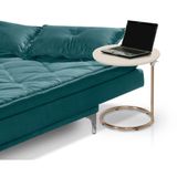 Mesa De Apoio Regulável Base Aço Cobre Estilo Industrial