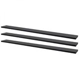 Kit 3 Prateleiras 100 X 10cm Preta Suporte Invisível