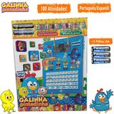 Kit Tablet Infantil Galinha Pintadinha + 3 Pilhas Aa