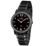 Relógio Champion Feminino Cs28432d Slim Aço Black