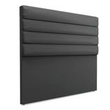 Cabeceira Para Cama Box Casal 140 Cm Corino Preto