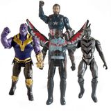 Bonecos 17cm Capitão America Thanos Falcão Pantera Negra