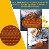 Pop It Circular Anti Stress Sensor Laranja