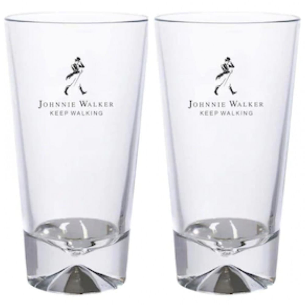 Conjunto Com 2 Copos Johnnie Walker Para Whisky Diageo - 450ml