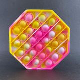 Pop It Tie Dye Anti Stress Sensor Amarelo E Rosa