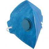 Respirador Dobrável C/ Válvula Pff1 Azul Vonder Plus