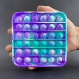 Pop It Tie Dye Quadrado Anti Stress Verde E Roxo
