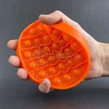 Pop It Circular Anti Stress Bolha Laranja