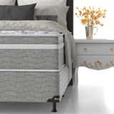 Cama Box King Size Probel Century D28 com Molas Pocket e Pillow Euro 70x193x203cm
