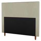 Cabeceira Casal Queen Size 160cm Linho Bege