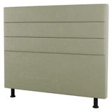Cabeceira Casal Queen Size Malik 160cm Sintético Bege