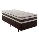 Cama Box Solteiro Herval Mississipi Com Pillow Top E Molas Maxpring 64x88x188cm