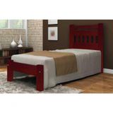 Cama Solteirão Mônaco De Madeira Angelim Mogno