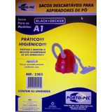 Saco Aspirador Para Modelo A1 Black + Decker Porto-pel 3un