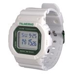 Relógio Palmeiras Oficial Digital Esportivo Branco