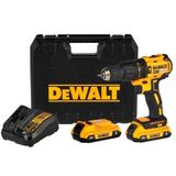 Parafusadeira Dewalt com Impacto Brushless com 2 Baterias 2Ah 20V Max