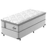 Cama Box De Solteiro Amsterdã Com Pillow Top E Molas Pocket