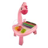 Projetor Para Desenho Infantil Mesa Pintura De Projeção Rosa