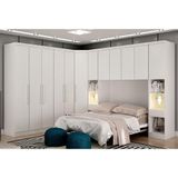 Guarda-roupa Em Mdf Com 12 Portas E 8 Gavetas Branco