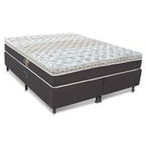 Cama Box Queen Size Castor Sleep Classic Hibrido Com Mola Ensacada 64x158x198cm