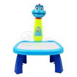 Projetor Para Desenho Infantil Mesa Pintura De Projeção Azul