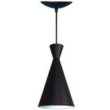 Arandela Pendente Cone Estilo Tom Dixon Preto Fosco