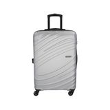 Mala Média Para Viagem Abs American Tourister Tesa By Samsonite Cadeado Integrado Rodas 360 Prata