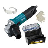 Esmerilhadeira 850w 4.1/2 Pol. M9510b Makita + Acess 220v